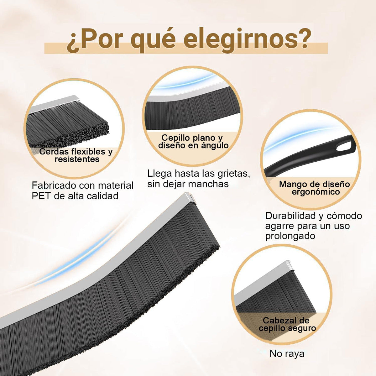 Cepillo de Limpieza Multiusos | 20 Piezas | Grietas, Cocina y Baño
