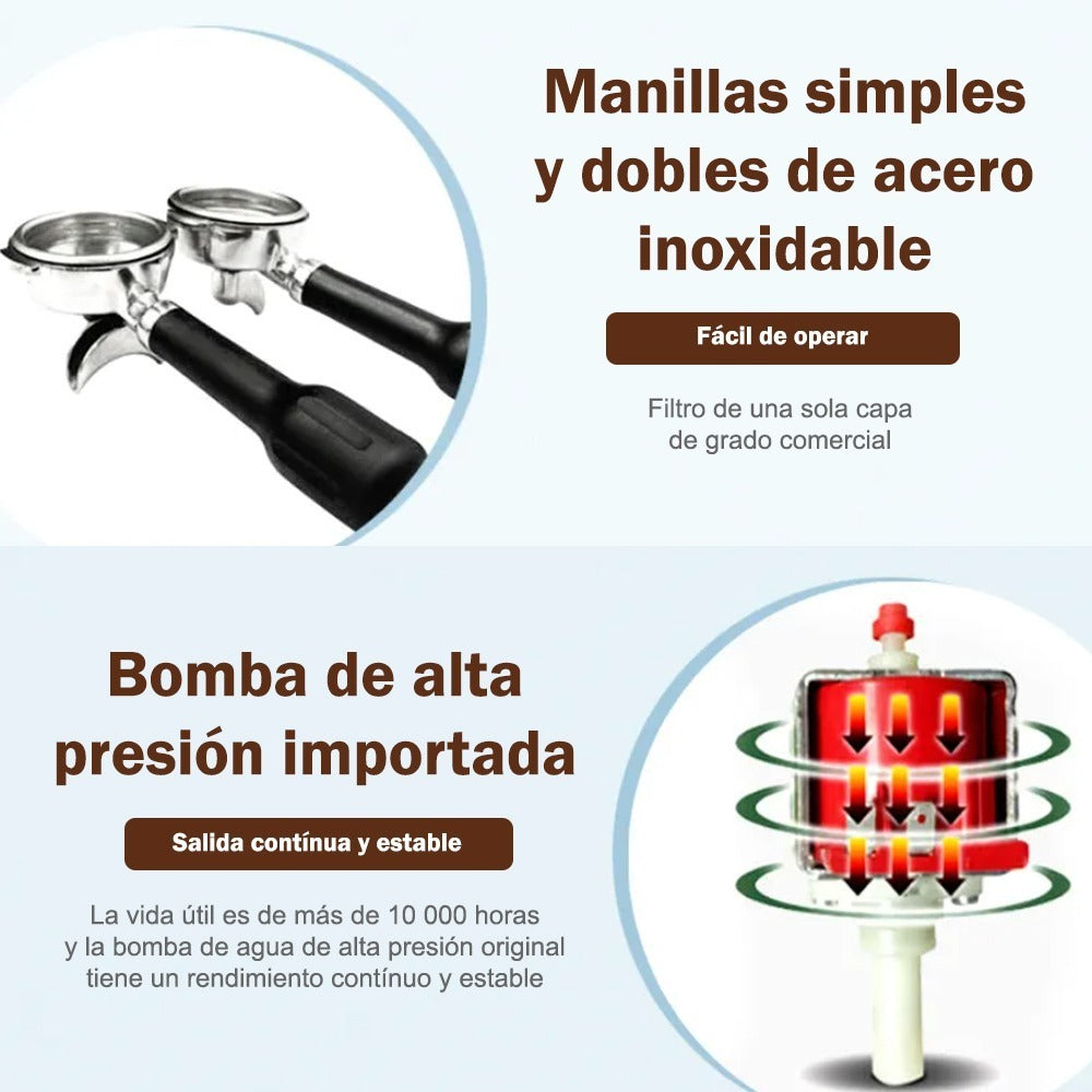 Cafetera Comercial Semiautomática | Acero Inoxidable | 110V Reacondicionada