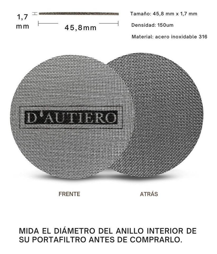 Filtro Reutilizable Puck Screen | Café Espresso | 58, 53, 51 mm