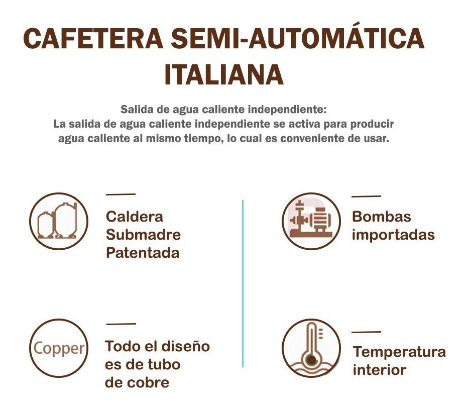 Cafetera Comercial Semiautomática | Acero Inoxidable | 110V Reacondicionada