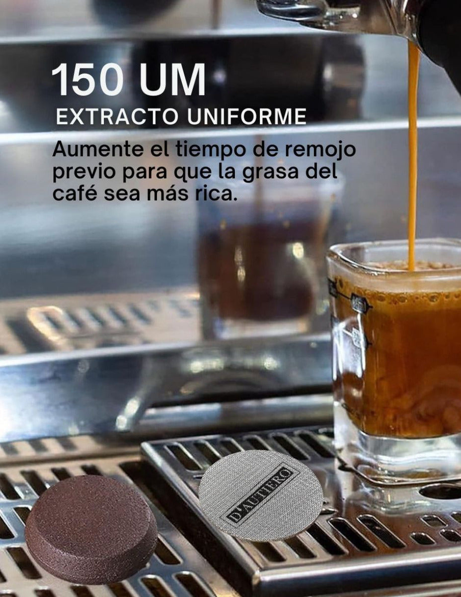 Set 3 Puck Screen Café Espresso | Reutilizable | 51 mm