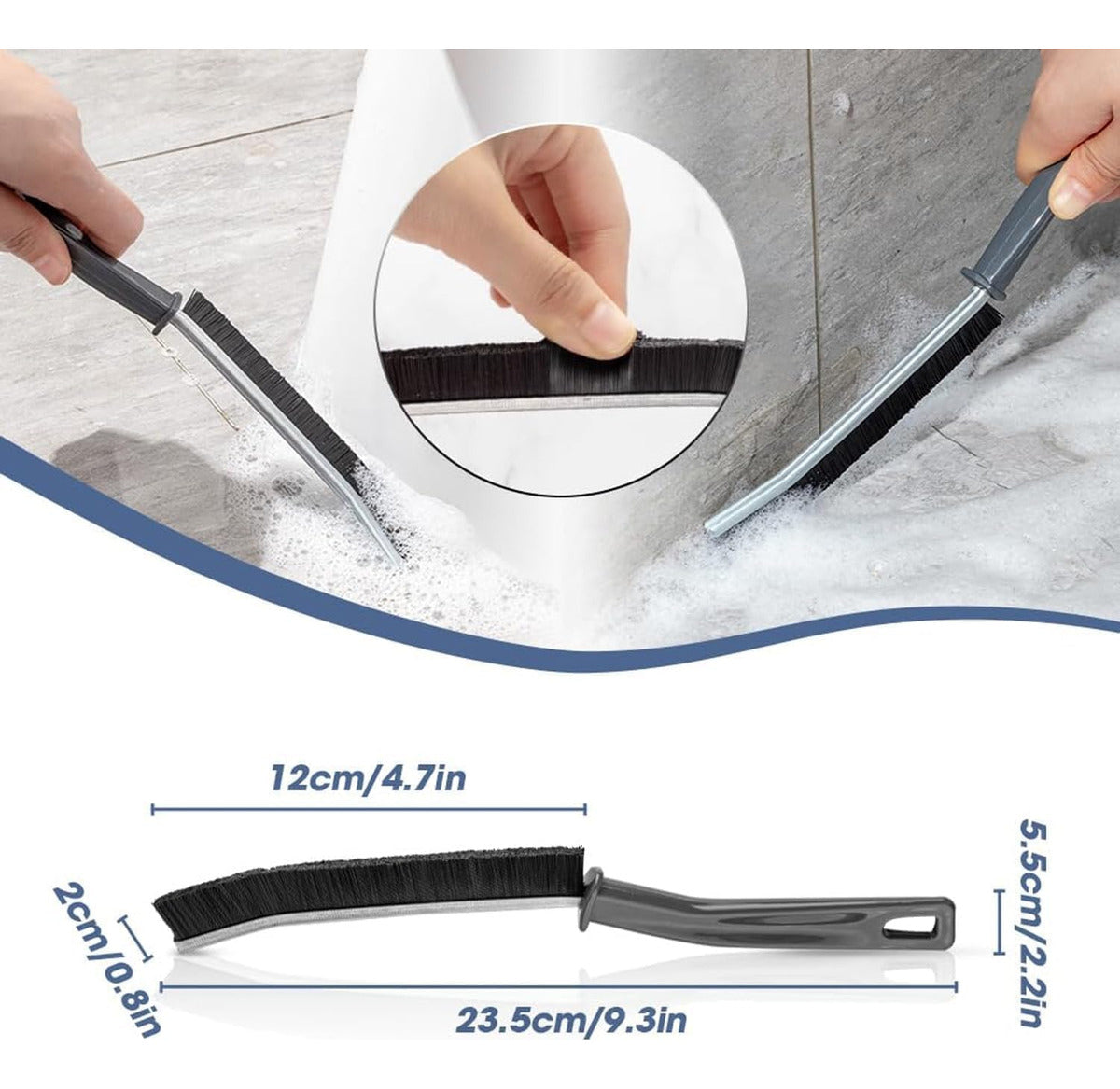 Cepillo de Limpieza Multiusos | 20 Piezas | Grietas, Cocina y Baño