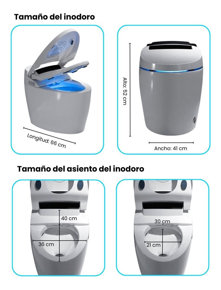Inodoro Inteligente Automático | 4 en 1 | Smart Toilet Sensoilet | Shinobi