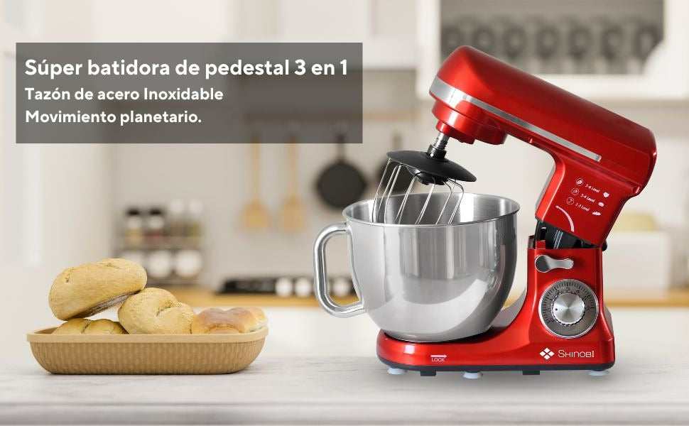 Batidora de Pedestal 3 en 1 | Profesional Petit Silver