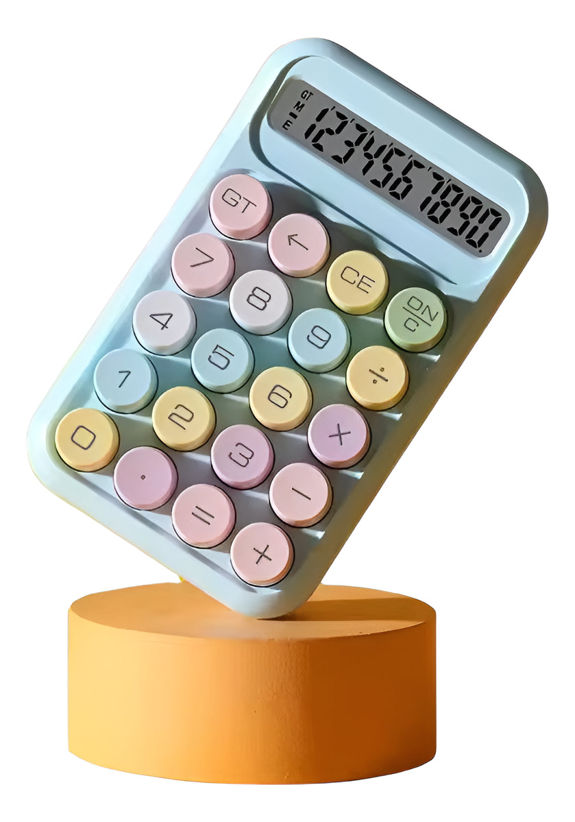 Set 2 Calculadoras Cute Sweet Con Teclado Mecánico Lcd 10d
