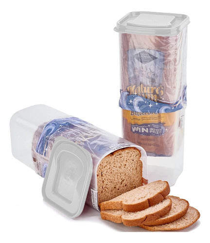 Panera Dispensadora | Para Pan de Molde | Color Blanco Liso