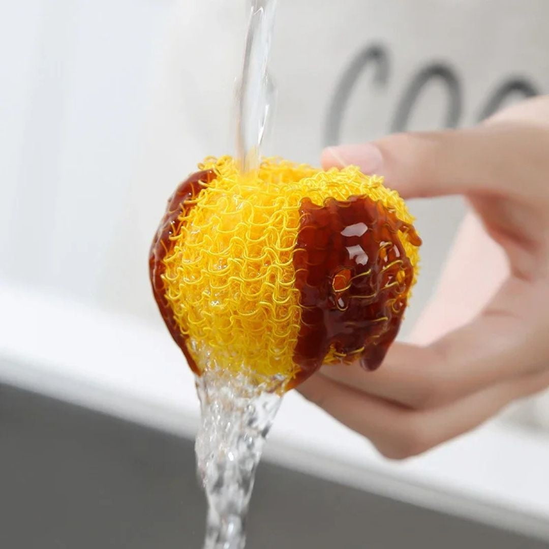 Cepillo Nano Fibra Cocina | Mango Desmontable | Set 3 Piezas