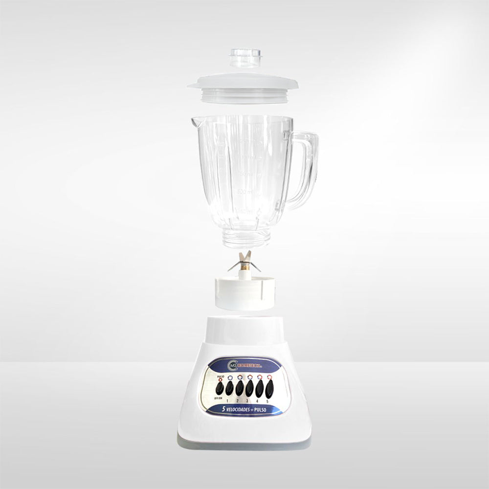 Licuadora HT MX12 | Vaso Poliestireno Cristal | 5 Velocidades