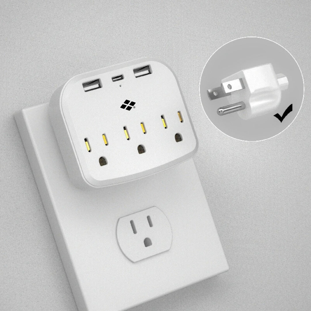 Multicontacto de Pared | 6 Tomas de Corriente