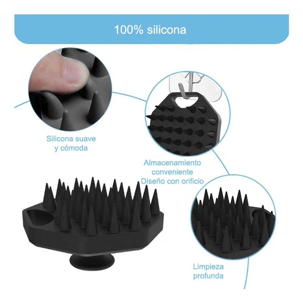 Kit de Cepillos para Ducha | 3 Piezas | Silicona Antideslizante