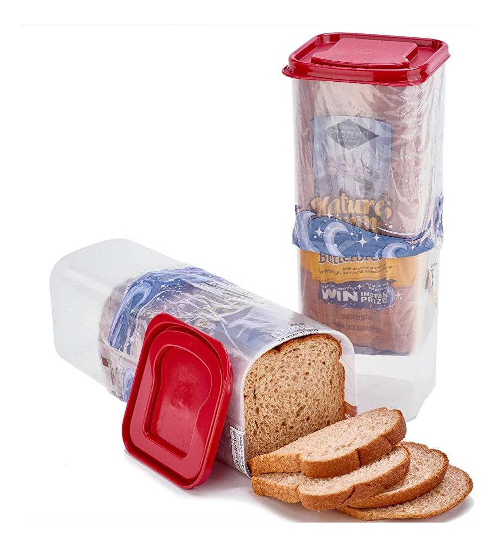 Panera Dispensadora | Para Pan de Molde | Color Rojo Liso