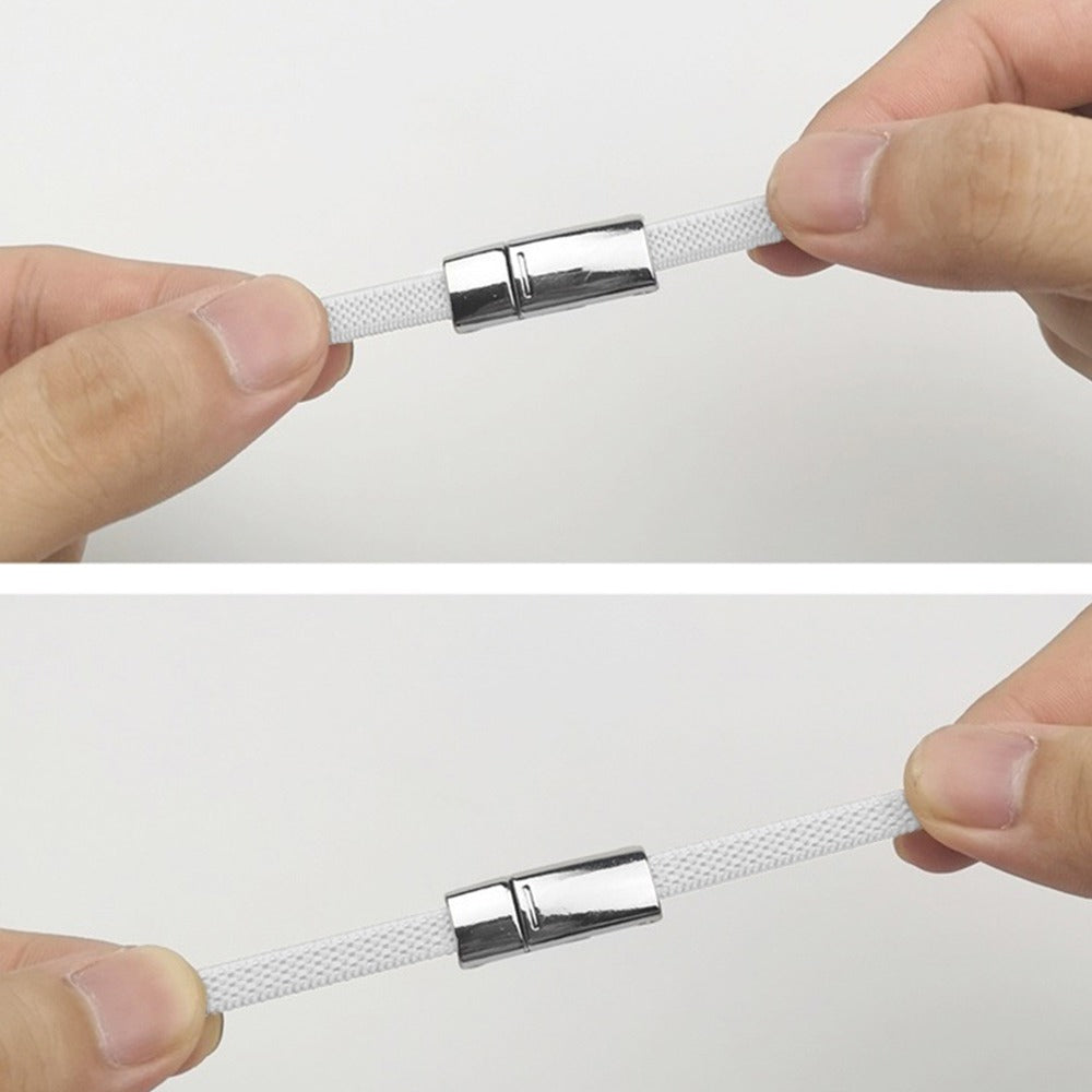 Agujetas Elásticas con Broche de Metal | Para Calzado | 2 Pares