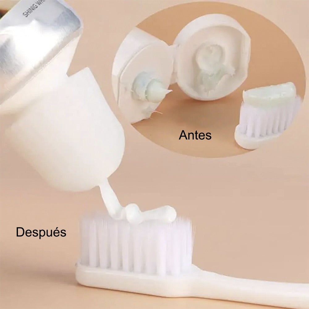 Dispensador de Pasta Dental | Incluye 2 Tapas | Maximizador | MS