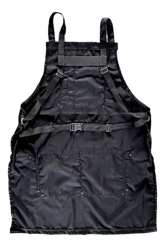 Mandil Parrillero Profesional | Lona Grill Bee | Color Negro