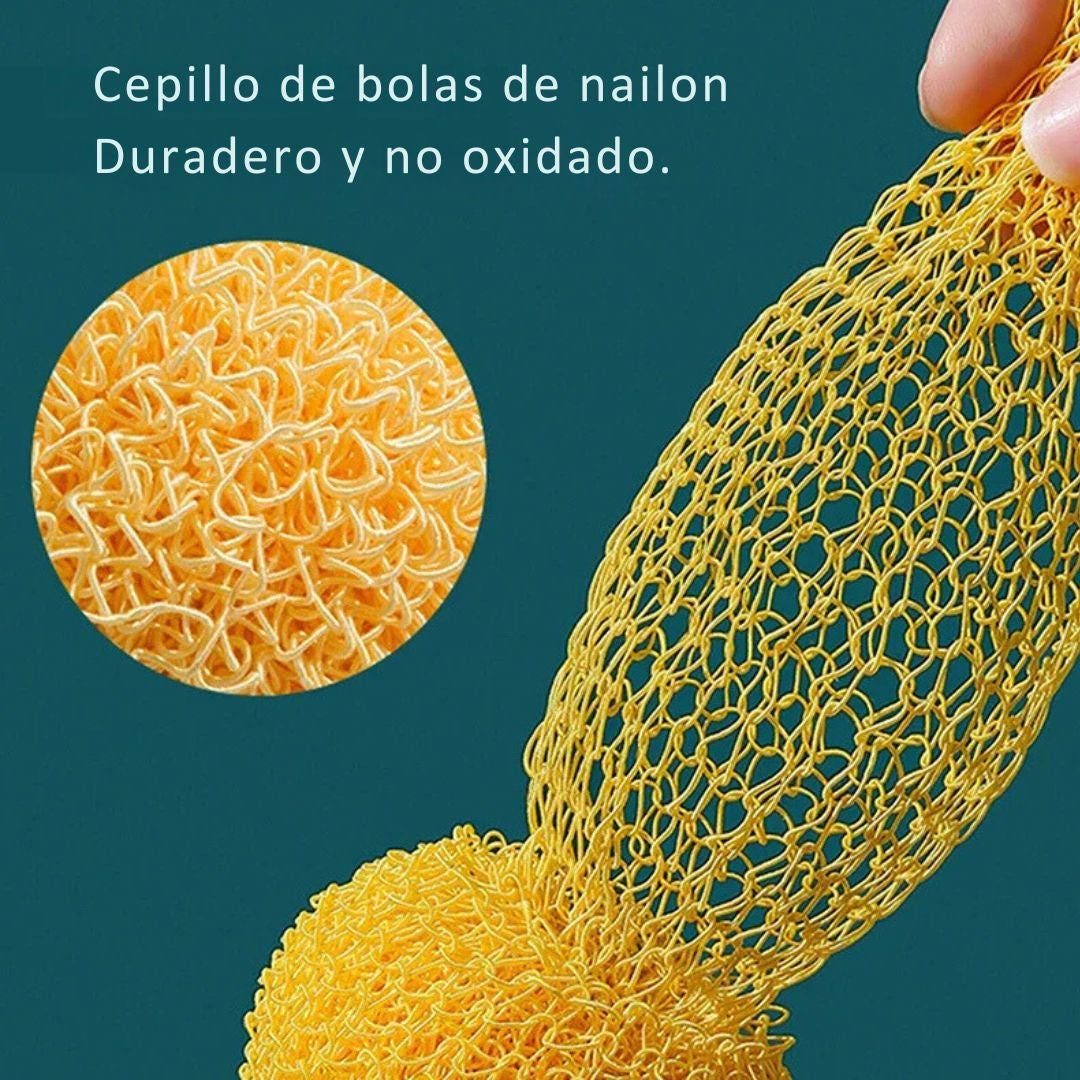 Cepillo de Cocina 3 Piezas | Nano Fibra | Mango Desmontable