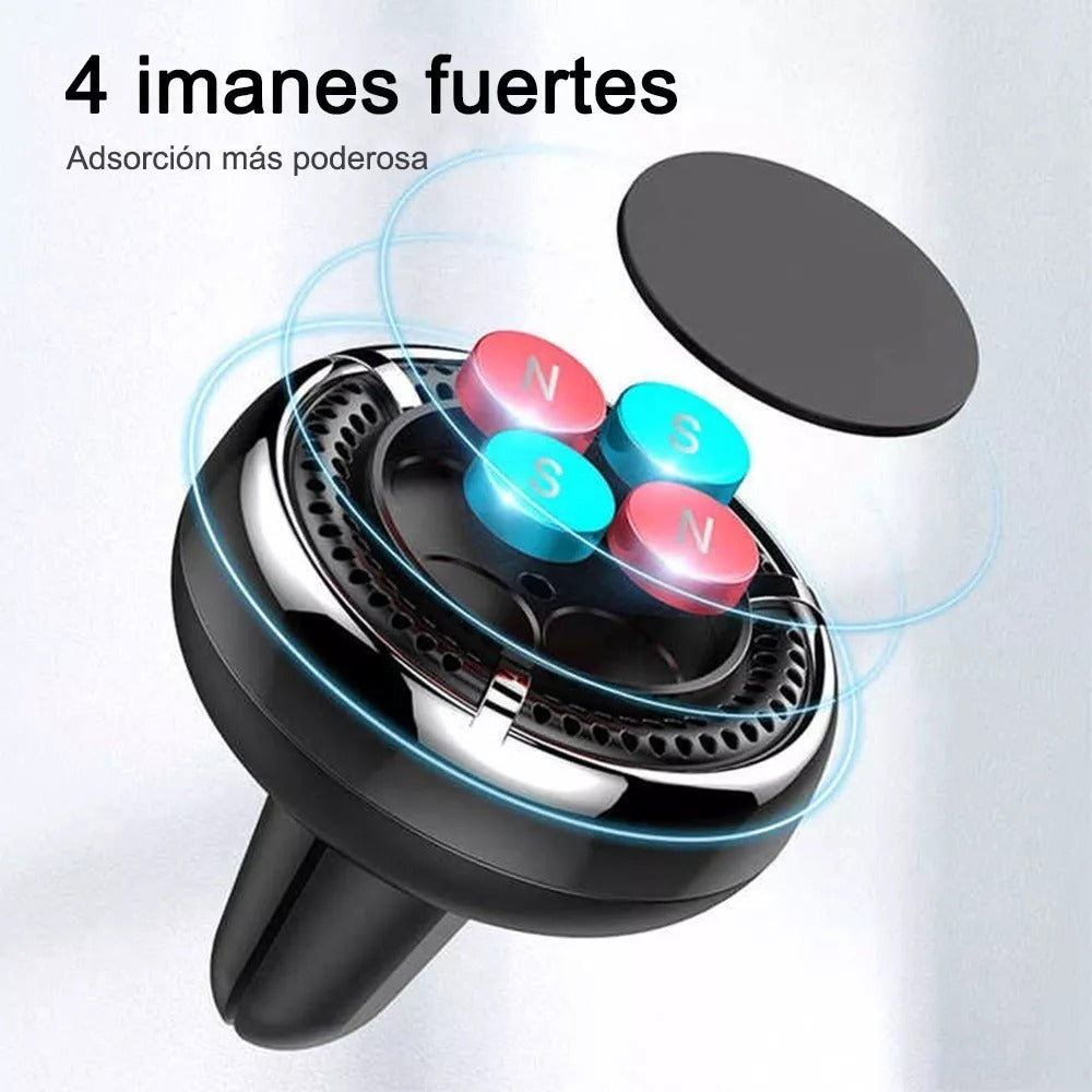 Soporte Celular con Imán | Ventilación + Aromatizante