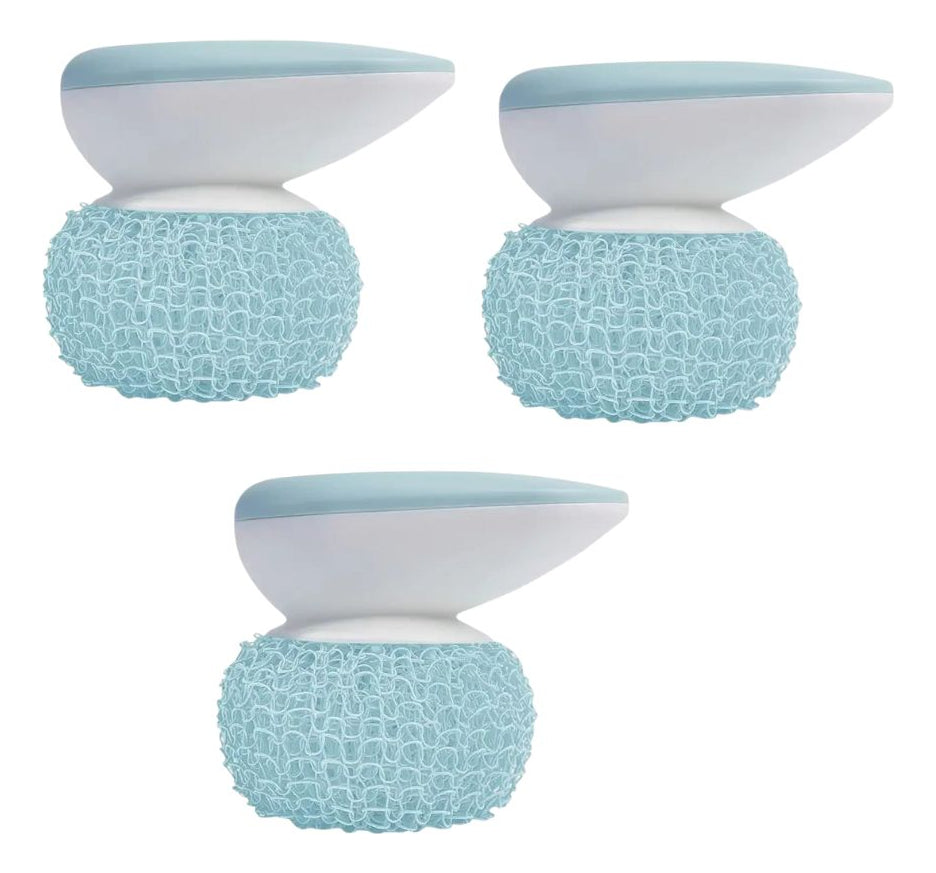 Cepillo de Cocina 3 Piezas | Nano Fibra | Mango Desmontable
