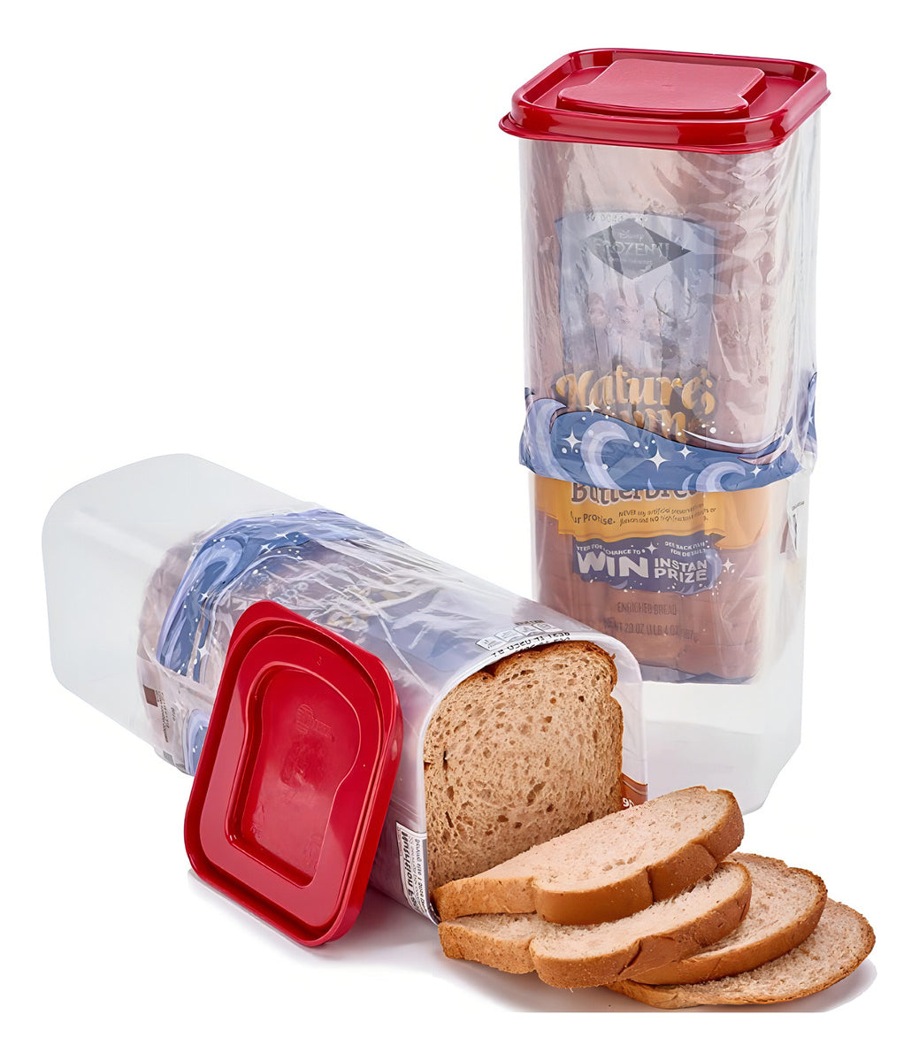 Panera Dispensadora | Para Pan de Molde | Color Rojo Liso