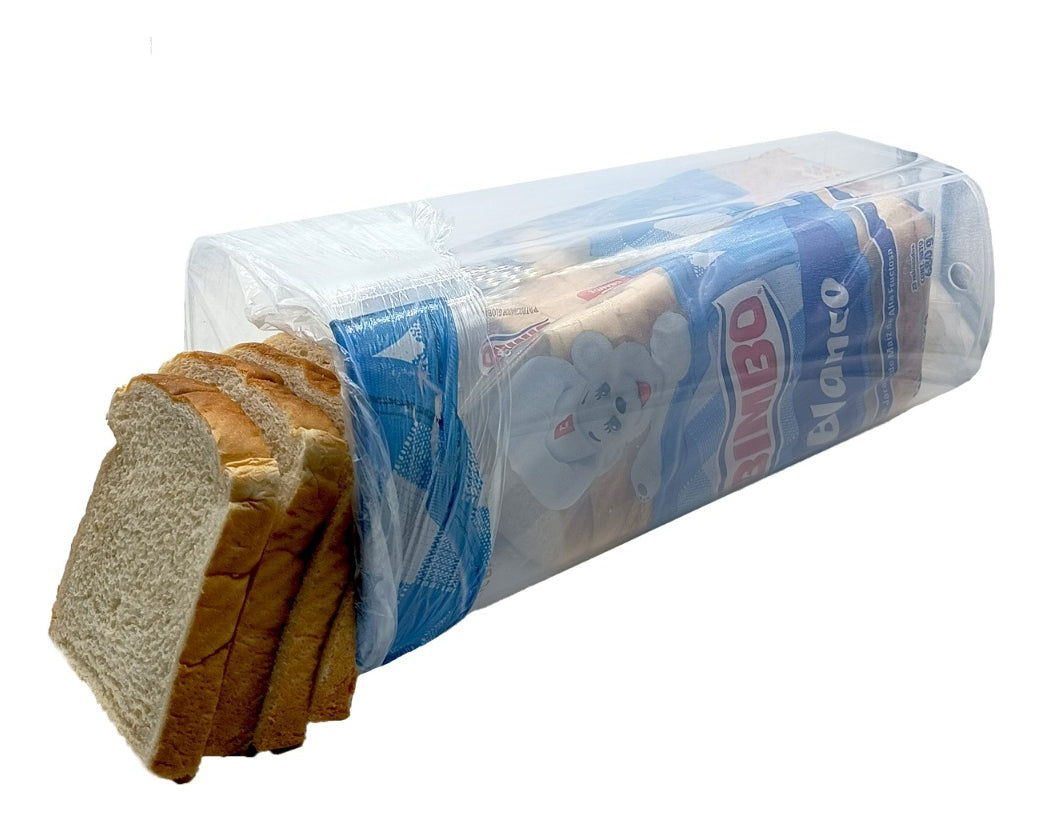 Panera Dispensadora | Para Pan de Molde | Color Blanco Liso