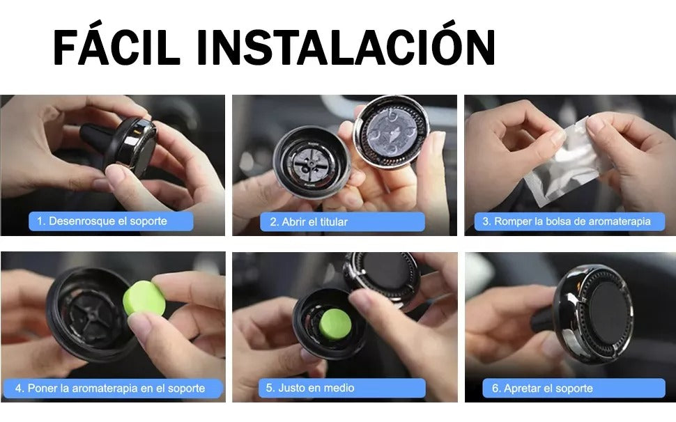 Soporte Celular con Imán | Ventilación + Aromatizante