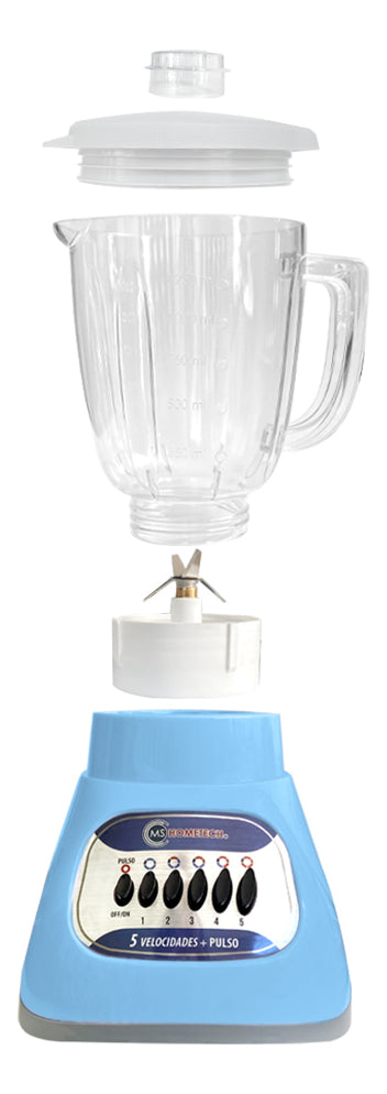 Licuadora HT MX12 | Vaso Poliestireno Cristal | 5 Velocidades