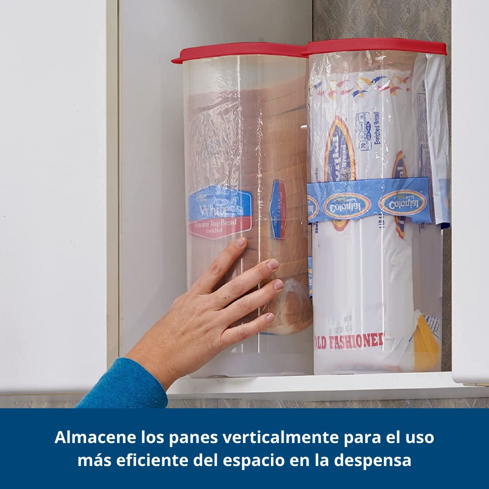 Panera Dispensadora | Para Pan de Molde | Color Blanco Liso
