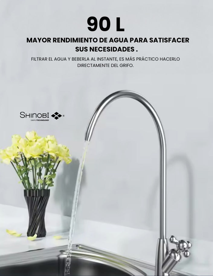 Purificador de Agua Alcalina | 5 Etapas | Sistema Shinobi