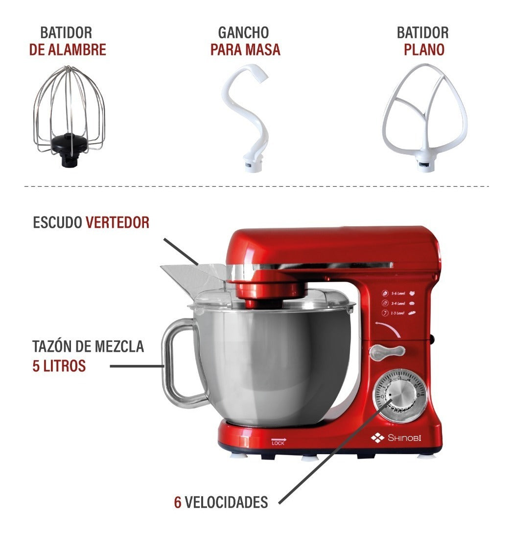 Batidora de Pedestal 3 en 1 | Profesional Petit Silver