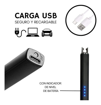 Encendedor Electrónico Recargable USB | Plasma | MS