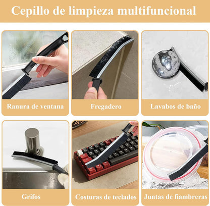 Cepillo de Limpieza Multiusos | 20 Piezas | Grietas, Cocina y Baño