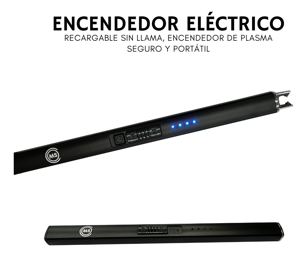 Encendedor Electrónico Recargable USB | Plasma | MS