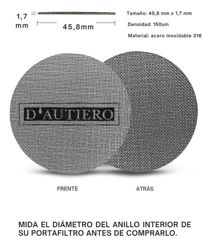 Filtro Reutilizable Puck Screen | Café Espresso | 58, 53, 51 mm
