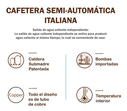 Cafetera Comercial Semiautomática | Acero Inoxidable | 110V Reacondicionada