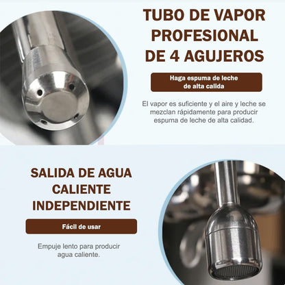 Cafetera Comercial Semiautomática | Acero Inoxidable | 110V Reacondicionada