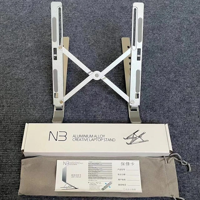 Base para Laptop | Soporte Plegable de Aluminio | Antideslizante