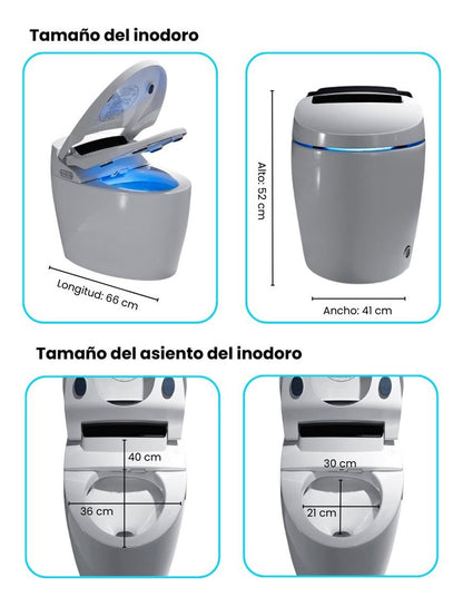 Inodoro Inteligente Automático | 4 en 1 | Smart Toilet Sensoilet | Shinobi