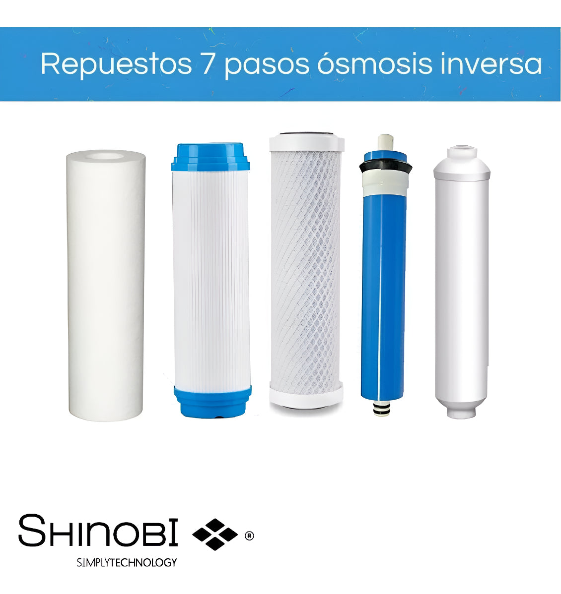Purificador de Agua Shinobi | Ósmosis Inversa | 6 Etapas