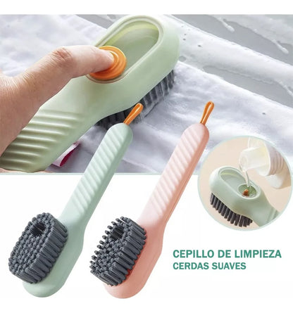 Cepillos para Lavar Tenis | Con Dosificador | 2 Pz | MS