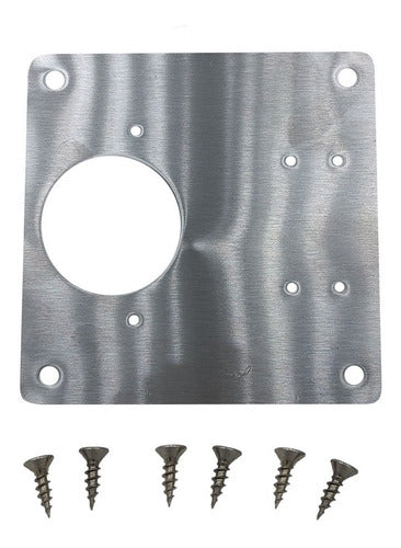 Placas De Acero Para Reparación Bisagras De Gabinete 10 Pzs
