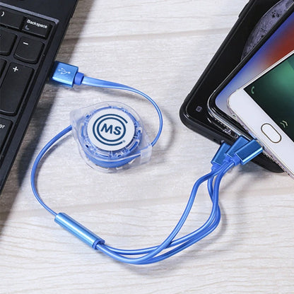 Cable USB Ajustable | 3 en 1 | Carga Múltiple | 2 Piezas