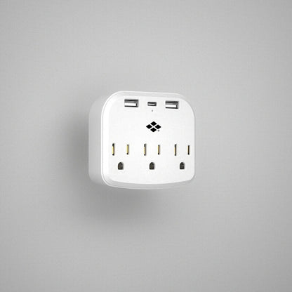 Multicontacto de Pared | 6 Tomas de Corriente