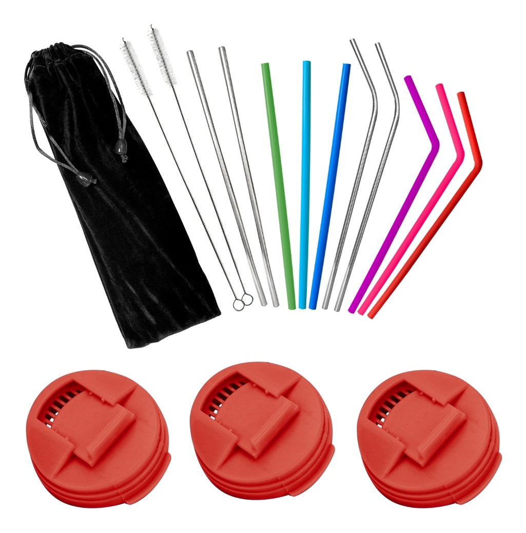 Kit Tapalatas Universal | 3 Piezas | Incluye Popotes