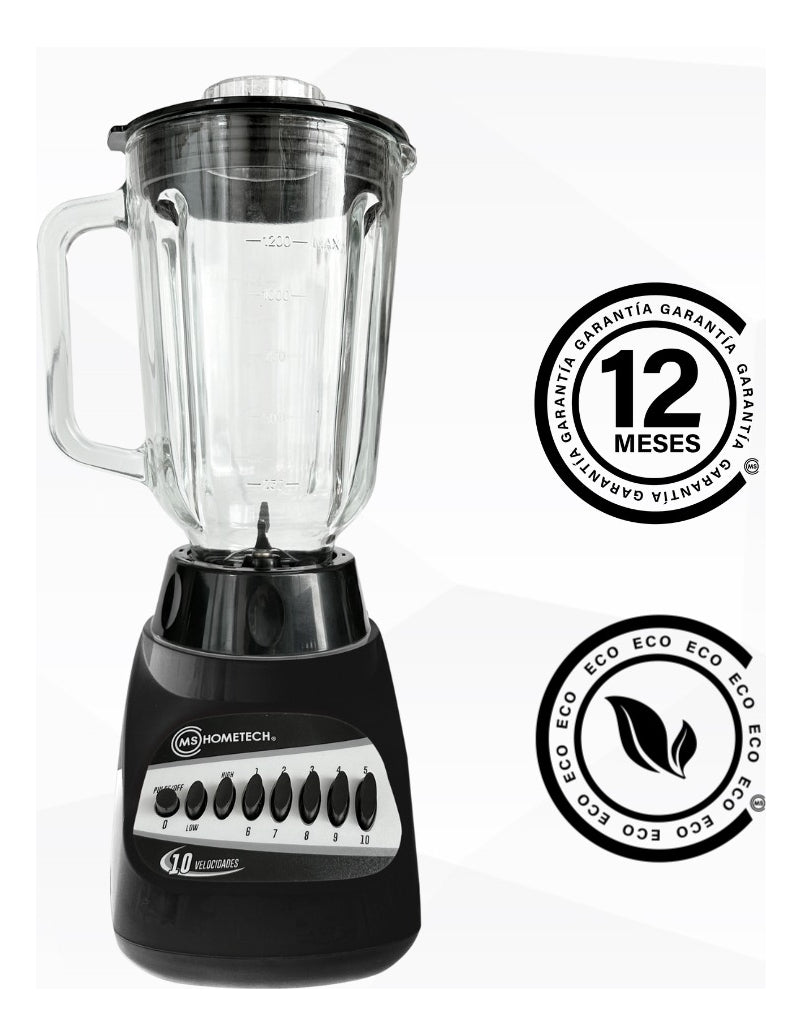 Licuadora 10 Velocidades | Hometech HT 103L | Vaso Grande