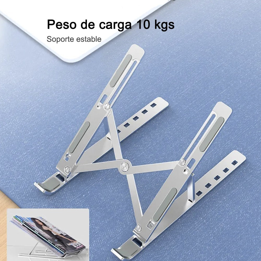 Base para Laptop | Soporte Plegable de Aluminio | Antideslizante