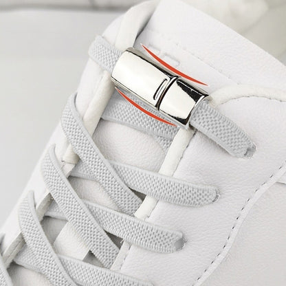 Agujetas Elásticas con Broche de Metal | Para Calzado | 2 Pares