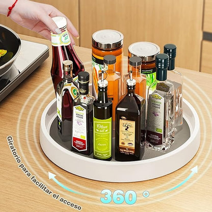Bandeja Organizadora Multiusos | Giratoria | 2 Piezas Antideslizantes