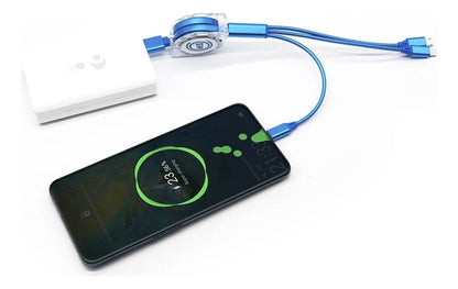 Cable USB Ajustable | 3 en 1 | Carga Múltiple | 2 Piezas