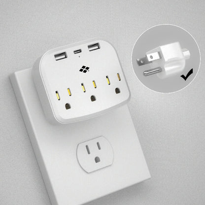 Multicontacto de Pared | 6 Tomas de Corriente