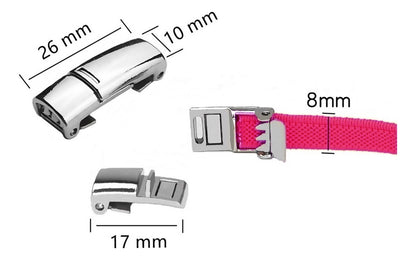 Agujetas Elásticas con Broche de Metal | Para Calzado | 2 Pares