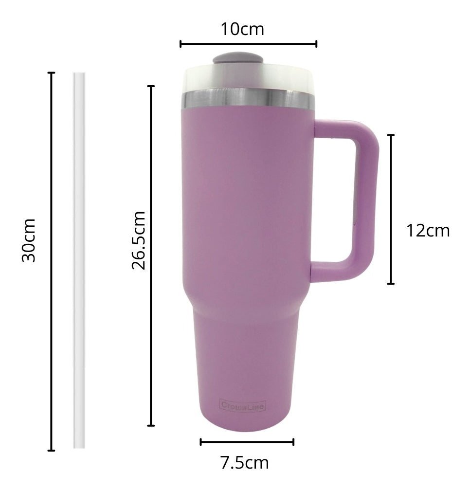 Termo 40 oz | Crownline | Acero Inoxidable con Popote